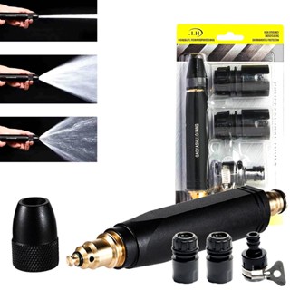 Bico Alta Pressão Para Mangueira 3 Em 1 + Conector Linha Premium