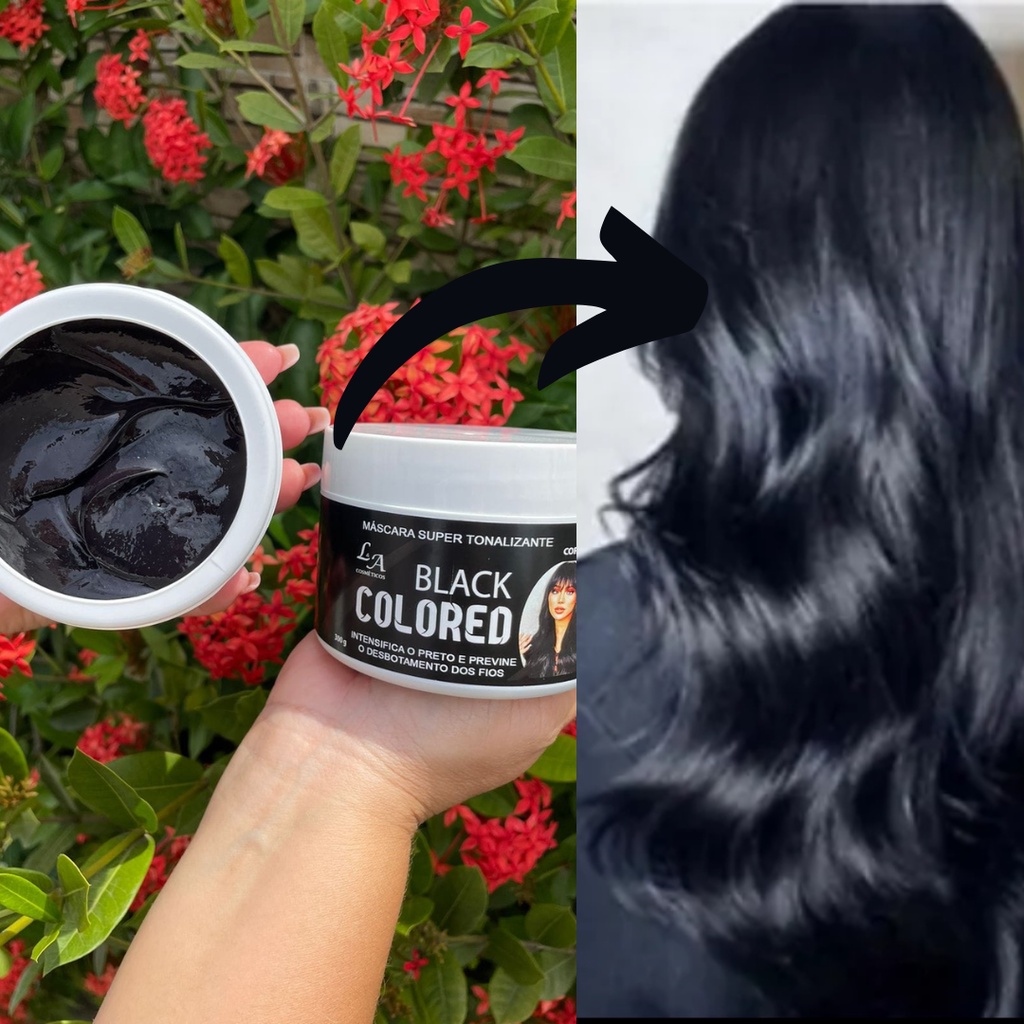 Máscara tonalizante - Sem Amônia Preto- Eleita a melhor máscara Tonalizante em Oferta na Shopee