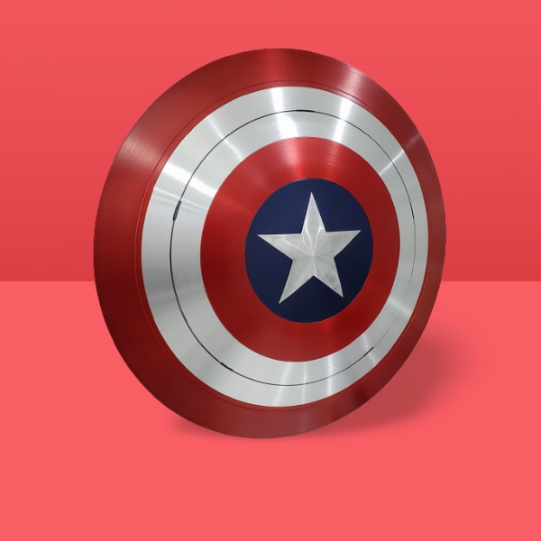 Escudo Capitão América 60 Cm em Alumínio Tamanho Real Cosplay escala 1:1 vingadores