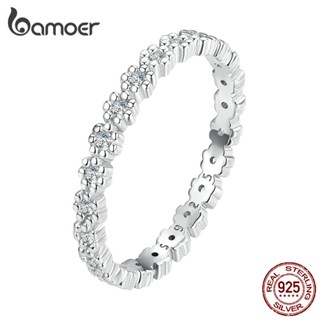 Bamoer 925 Jóias Da Moda Prata Grinalda Para Casal Homens Mulheres 3 Tamanhos