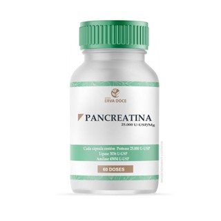 Pancreatina 25.000 U-USP 60 Doses Gastroresistentes