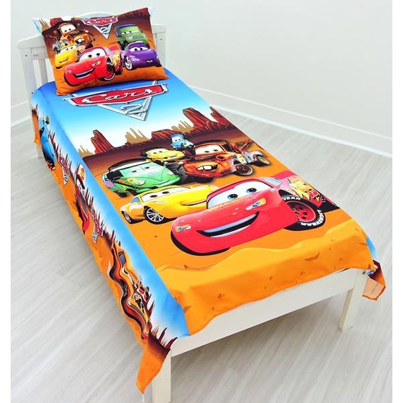 Jogo De Lençol E Fronha Relampago McQueen, Kit 2pçs, Cobreleito