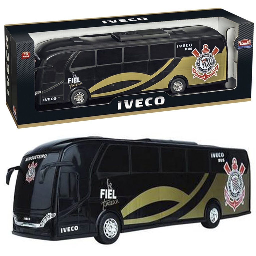 Miniatura Ônibus Iveco Brinquedo Times 43cm