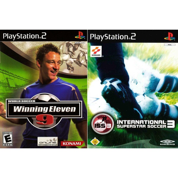 Kit World Soccer Winning Eleven 9 + International Superstar Soccer 3 com 2 Jogos (PS2)