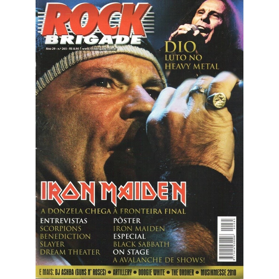 Revista Rock Brigade 265 - Iron Maiden Dio Slayer Guns N' Roses Dream Theater