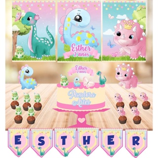 Kit Festa Dinossauro P/Menina em Oferta na Shopee