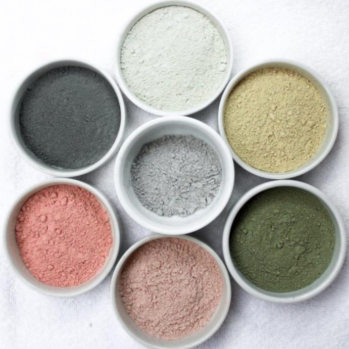 Argila para máscara fácial 1Kg - In Natura 9 cores em Oferta na Shopee