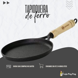Tapioqueira Frigideira de ferro fundido em Oferta na Shopee