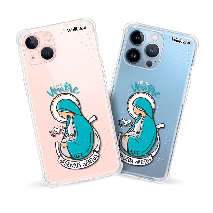 Capinha de Celular Dg108 Religiosa Nossa Senhora Para iPhone 5 6 7 8 11 12 13 14 15 16E 17 Se Xr Xs Pro Max