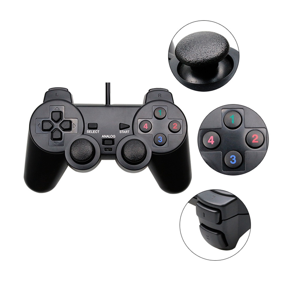 Controle Joystick USB Games Retro Computador PC Gamer PS2 Raspberry