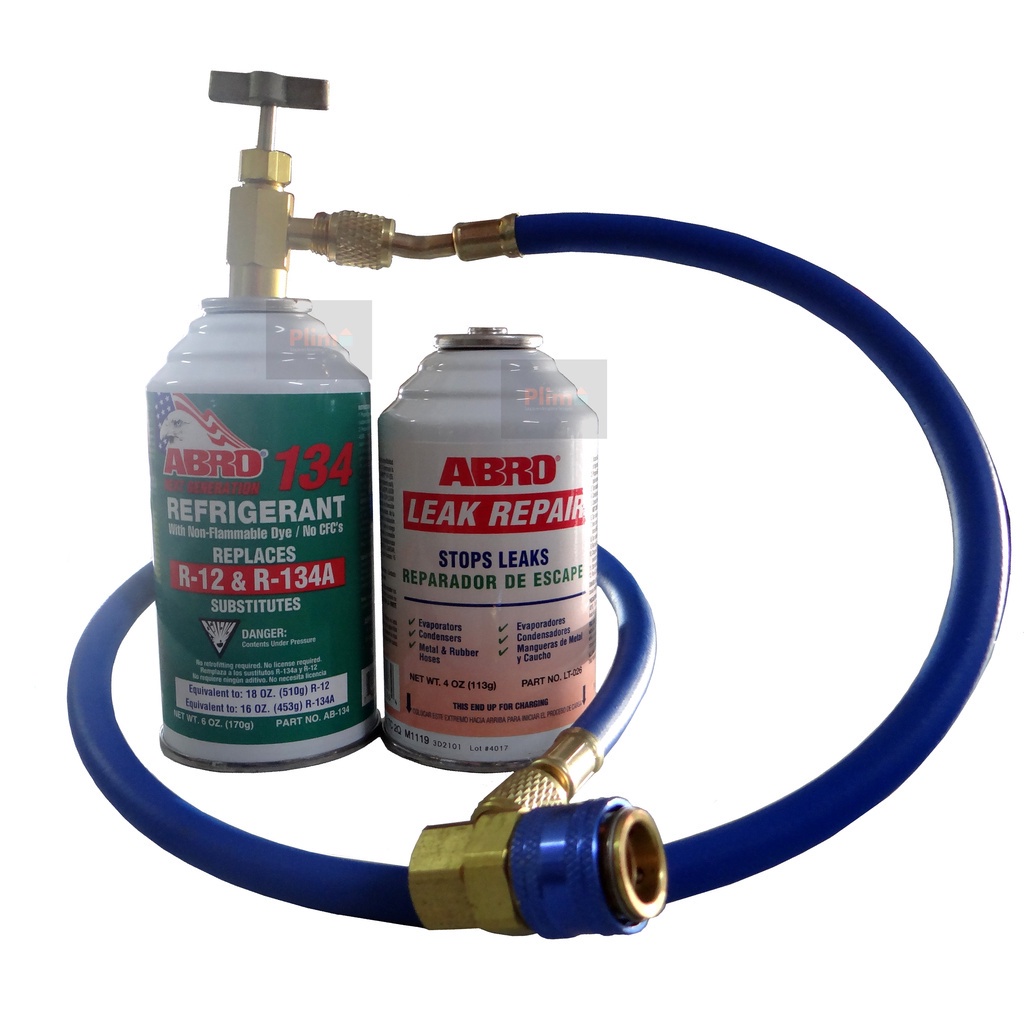 Veda Vazamento Fugas Leak Repair Ar Condicionado Automotivo + Gás R134a + Aplicador