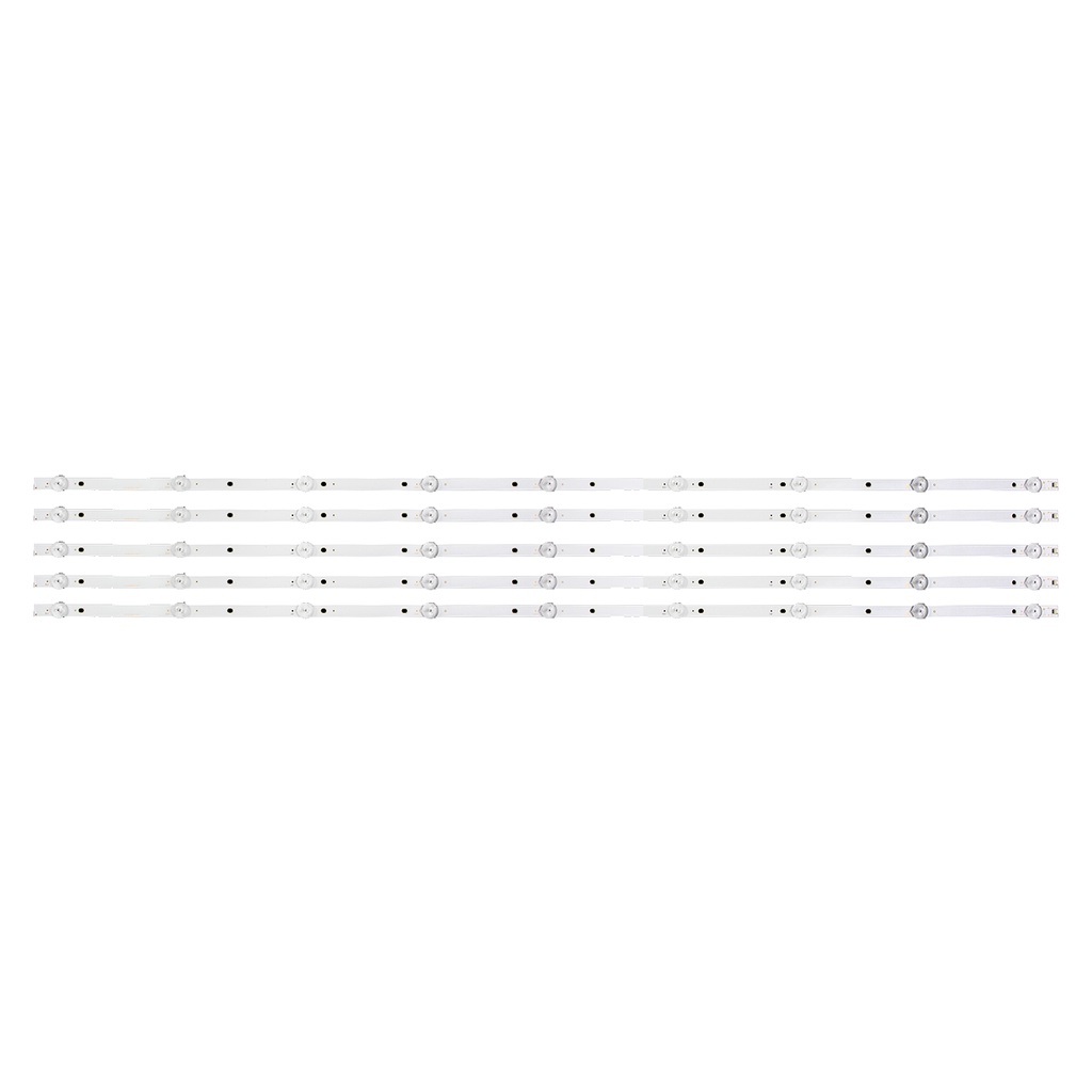 Kit Barras de LED Compatível com PHILIPS 55 Polegadas 55PUG6513 - Kit c/ 5 Barras de 9 Led's 3V Cada