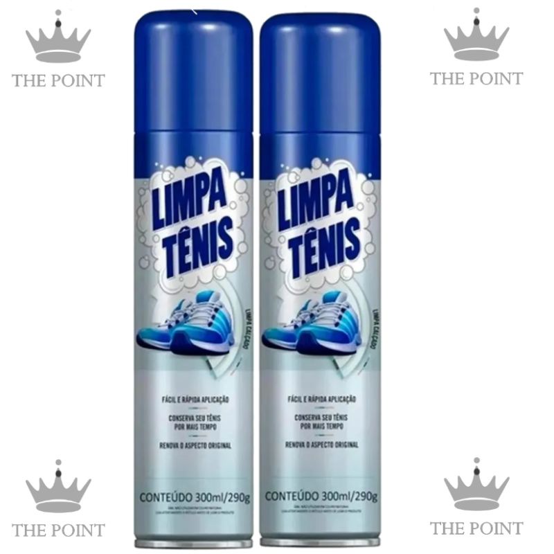 2 Latas de Limpa Tênis Limpeza A Seco Espuma Limpadora