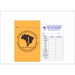 100 Envelope Mais Cartão De Dízimo Personalizado Ouro ou Kraft