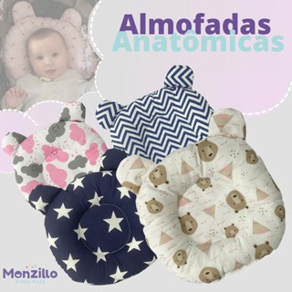 Travesseiro Almofada Anatômica Berço Carrinho Conforto Bebê em Oferta na Shopee