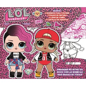 LOL Surprise - Colorindo com adesivos especial