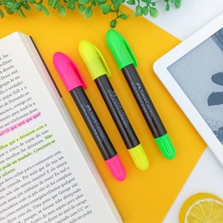 Caneta Marca Texto Gel (Amarelo, Rosa e Verde) - Faber-Castell