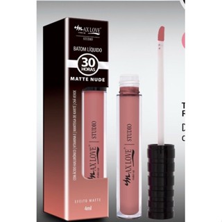 Batom Líquido Matte Nude 30 Horas/não transfere Batom com cores da Moda Max Love