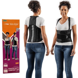 Colete Corretor Postural Cinta Ergonomica Comfort Premium Unissex Hidrolight