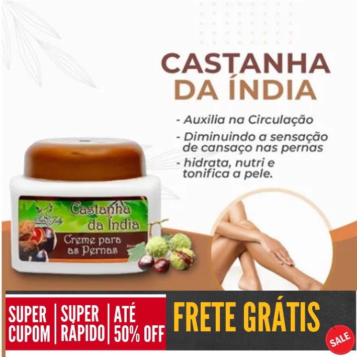Creme Castanha da India para varizes e ma circulacao 240gr - SAN JULLY