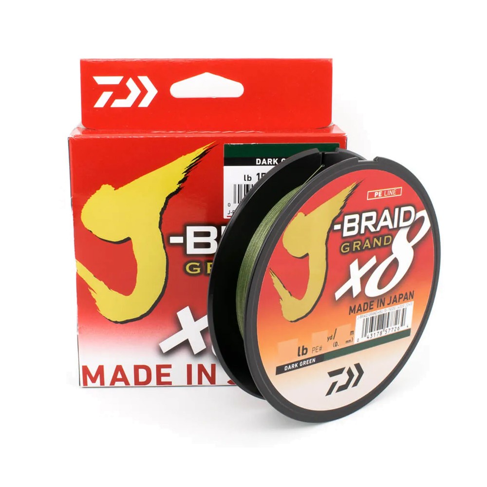 Linha Multifilamento Daiwa J-Braid Grand X8 Verde 300m Fibra Izanas Japan