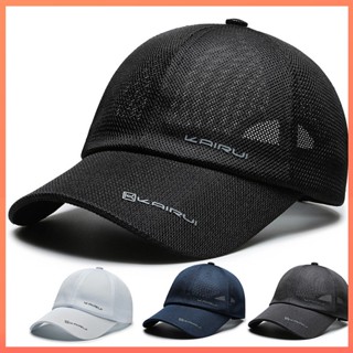 Bone masculino Protetor solar respirável Boné de beisebol Bone preto