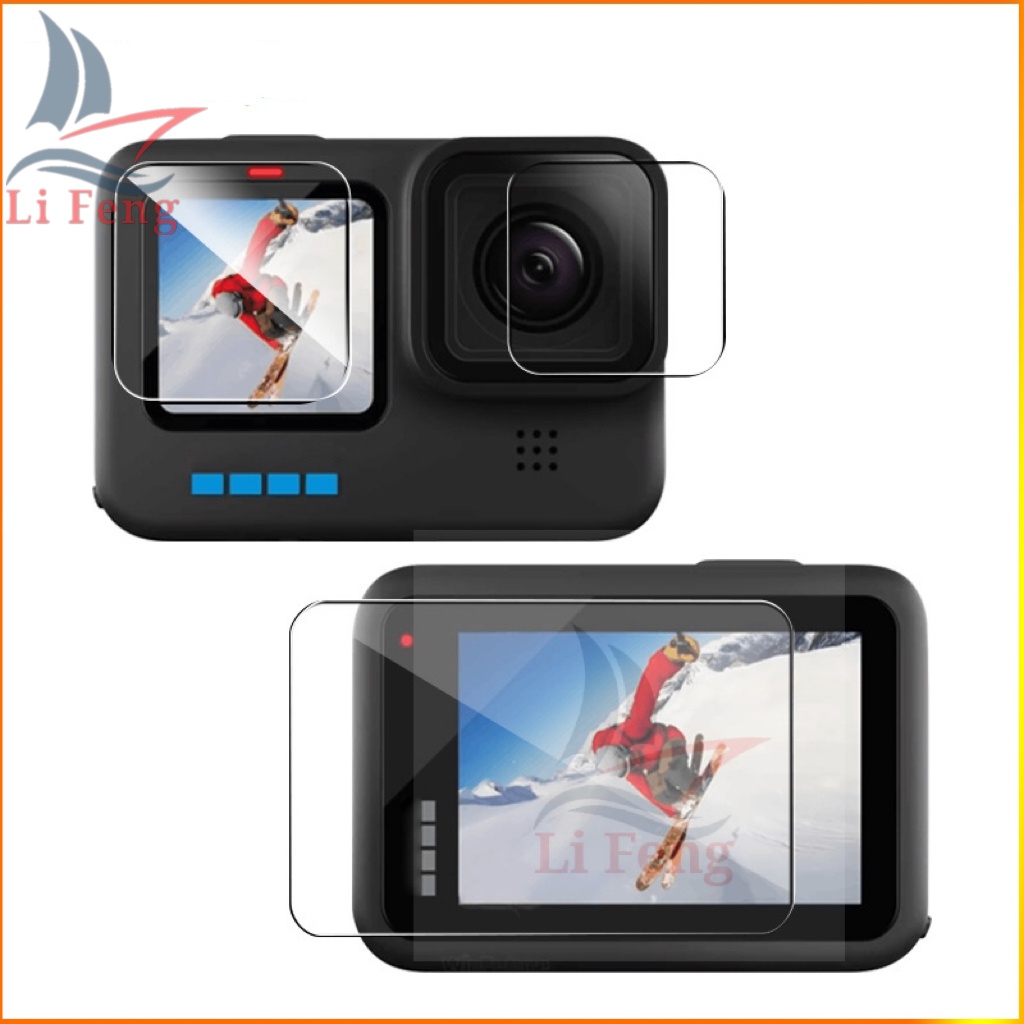 Pelicula de Vidro para Tela E Visor Gopro Hero 9/10 e Hero11/12