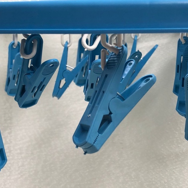 1 Varal Para Roupas intimas Multiuso apartamento Quadrado Reforçado 20 Prendedores