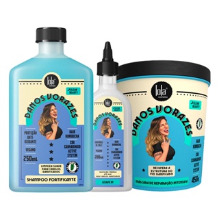 Kit Lola Cosmétics Reconstrução Danos Vorazes - 3 Produtos em Oferta na Shopee