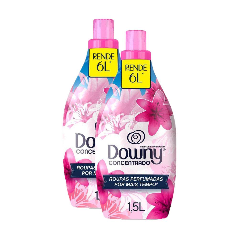 Kit 2 Amaciantes Downy Concentrado Frescor da Primavera 1,5L em Oferta na Shopee