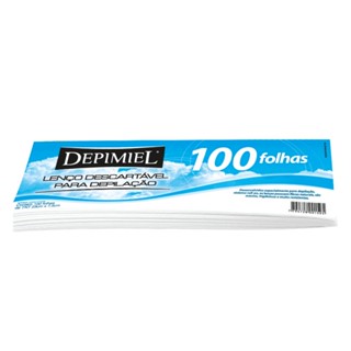 Lenço de Tnt Descartável Depimiel Depilação 100 Folhas