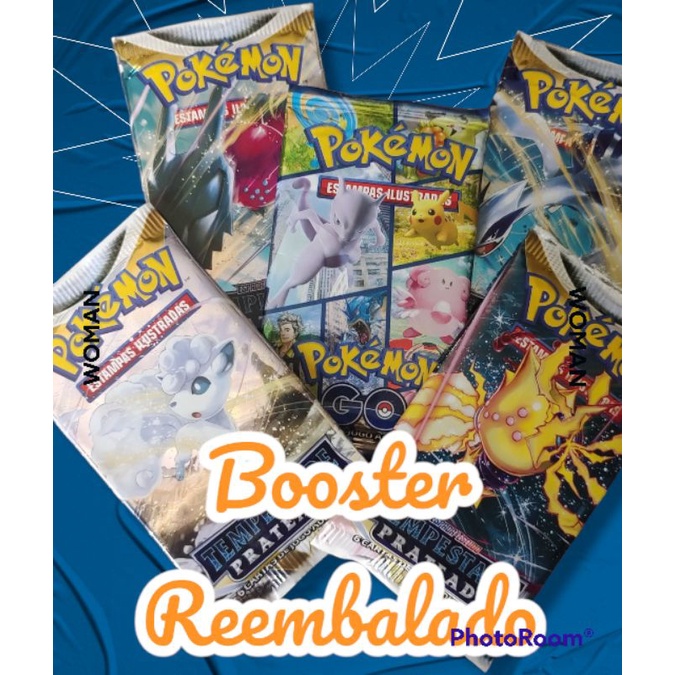 Booster Pokémon -Reembalado com 13 cartas cada Coleções Diversas (Leia a Descrição)