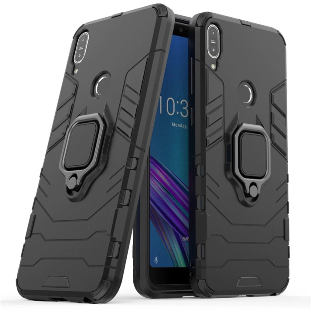 Capa para Asus Zenfone 5 5z Ze620kl Capinha Armadura Armor Impacto antishock Tática + Suporte Anel