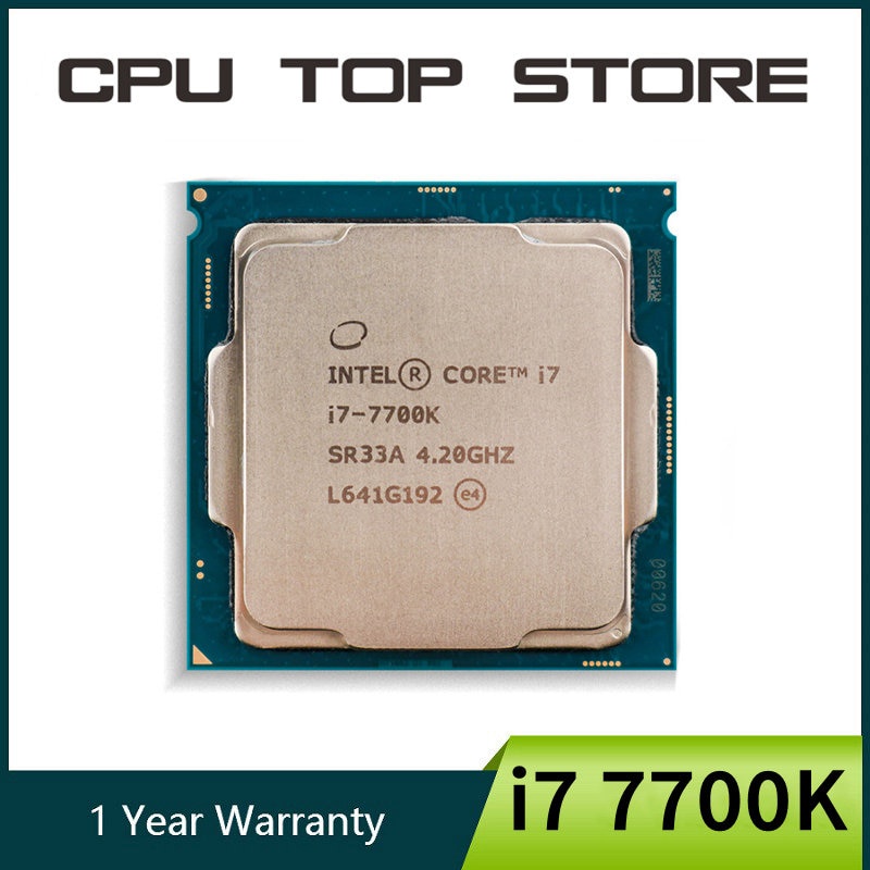 Intel Core i7 7700K 4.2GHz Quad-Oito Fios 8M 91W Processador De CPU LGA 1151 8IPN