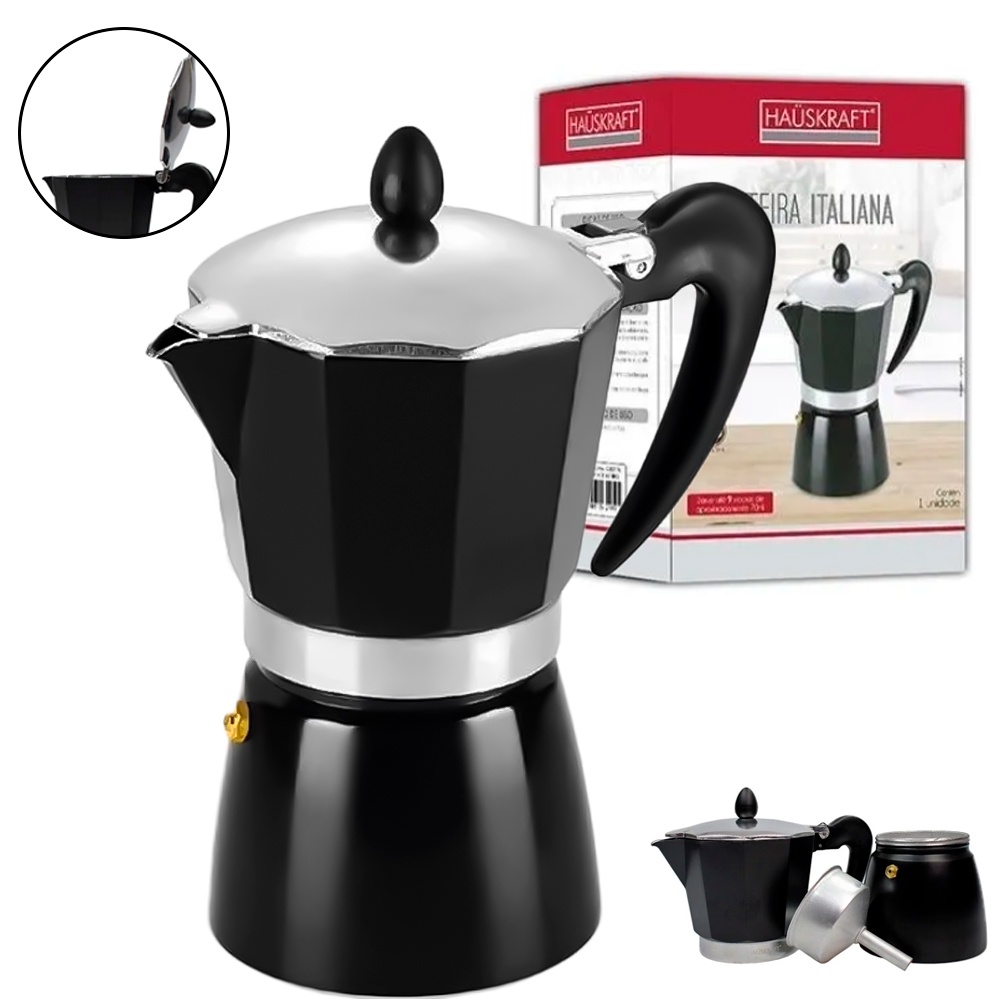 CAFETEIRA ITALIANA 9XICARAS PT CAFT-009PT