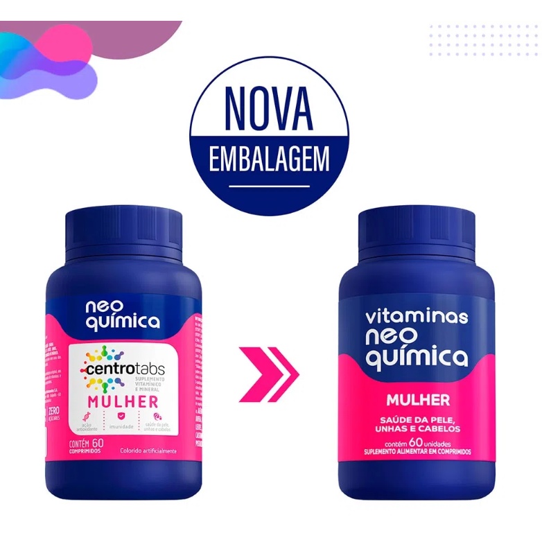 Vitamina Neo Química Centrotabs Mulher 60 Comprimidos 1 Und