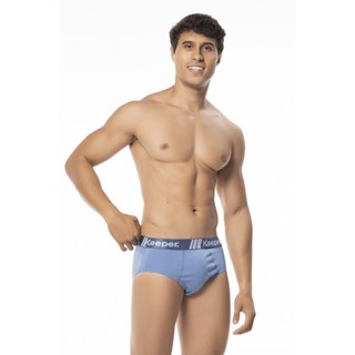 Cueca Keeper Slip em Algodão Elástico Personalizado 170 Kit C/3