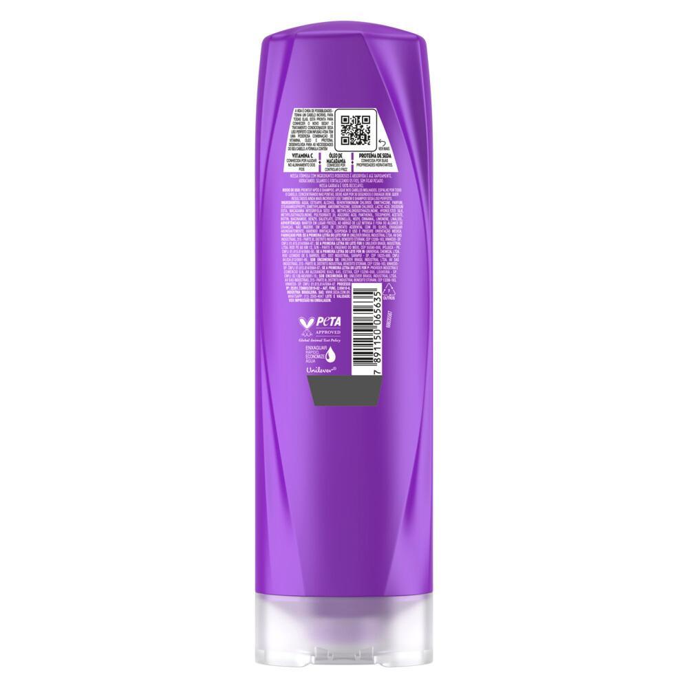 Kit com 3 Condicionadores Seda Liso Perfeito 325mL — imagem 2 de 2