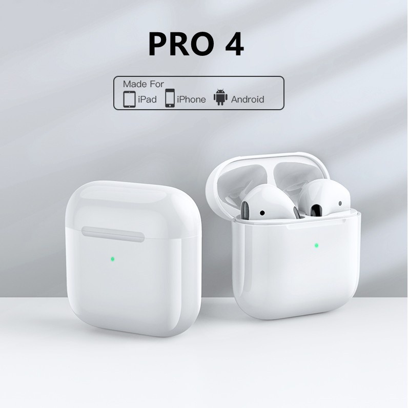 Mini Pro4 Fones De Ouvido Bluetooth 5.0 Sem Fio Atraso Portáteis À Prova D'água Com Microfone