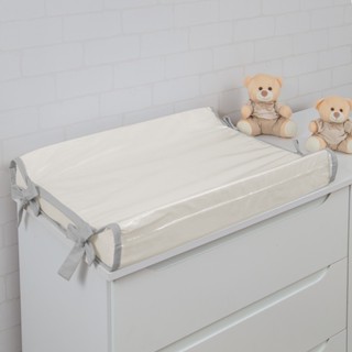 Trocador Americano Para Bebe Off Varias Cores 65x45 - Original com Capa Plástica Impermeável Trocador Anatômico