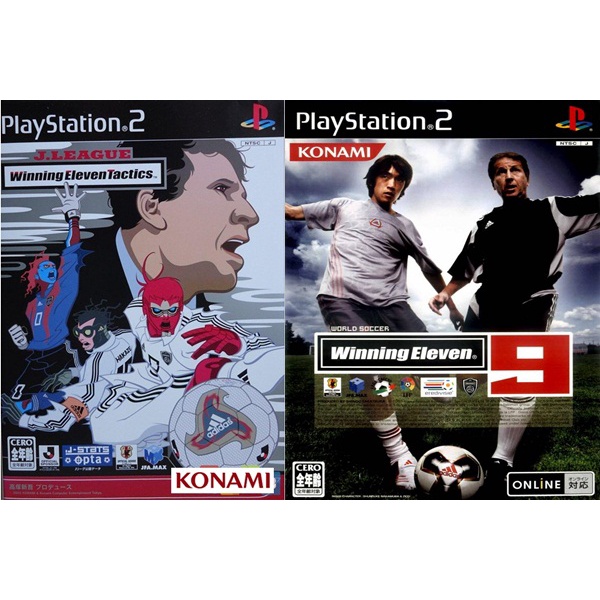 Kit J. League Winning Eleven Tactics + World Soccer Winning Eleven 9 com 2 Jogos (PS2)