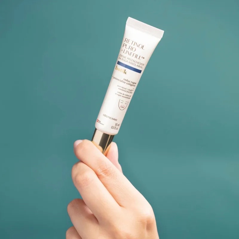 Creme Preenchedor da Ruga Nasolabial Botik Retinol Puro + Linefill 15ml ...
