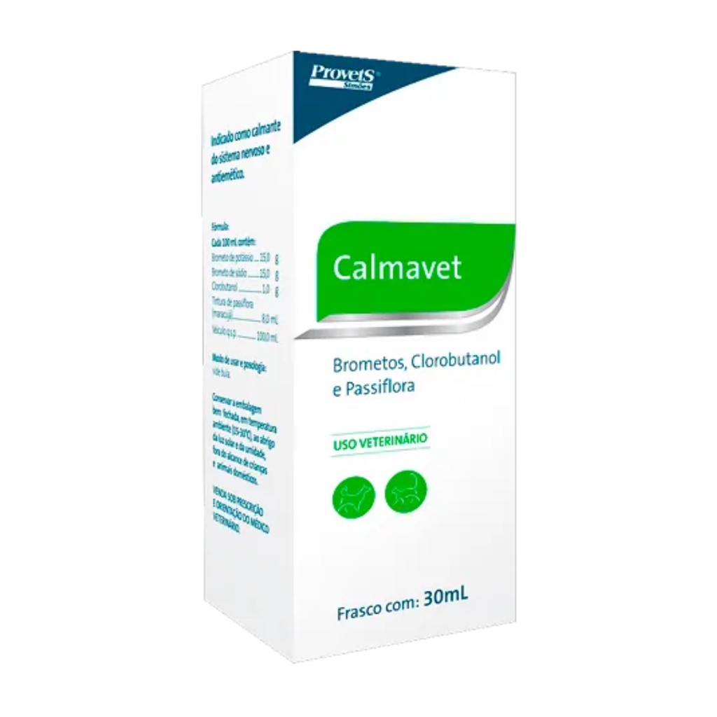 Calmavet 30ml Calmante Natural Para Cães E Gatos Provets - Pets