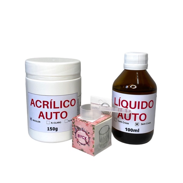 kit Resina acrílica reparo conserto carcaça de notebook 150 gr + 100 ml