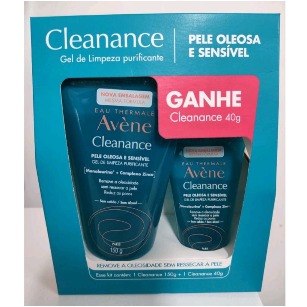 Kit Avène Cleanance Gel de Limpeza Purificante Pele Oleosa e Sensivel ...