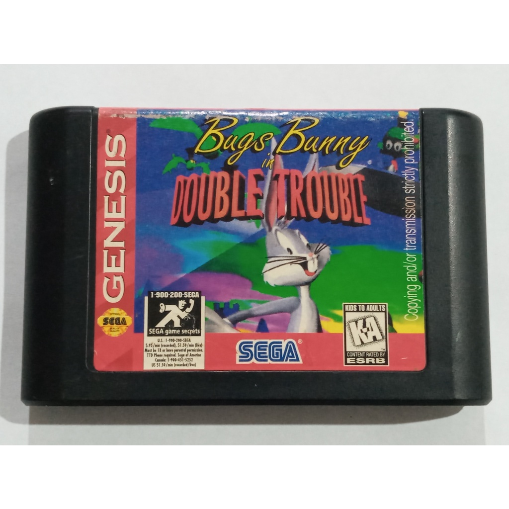 Bugs Bunny Double Trouble P/ Mega Drive Cartucho Original | Shopee Brasil