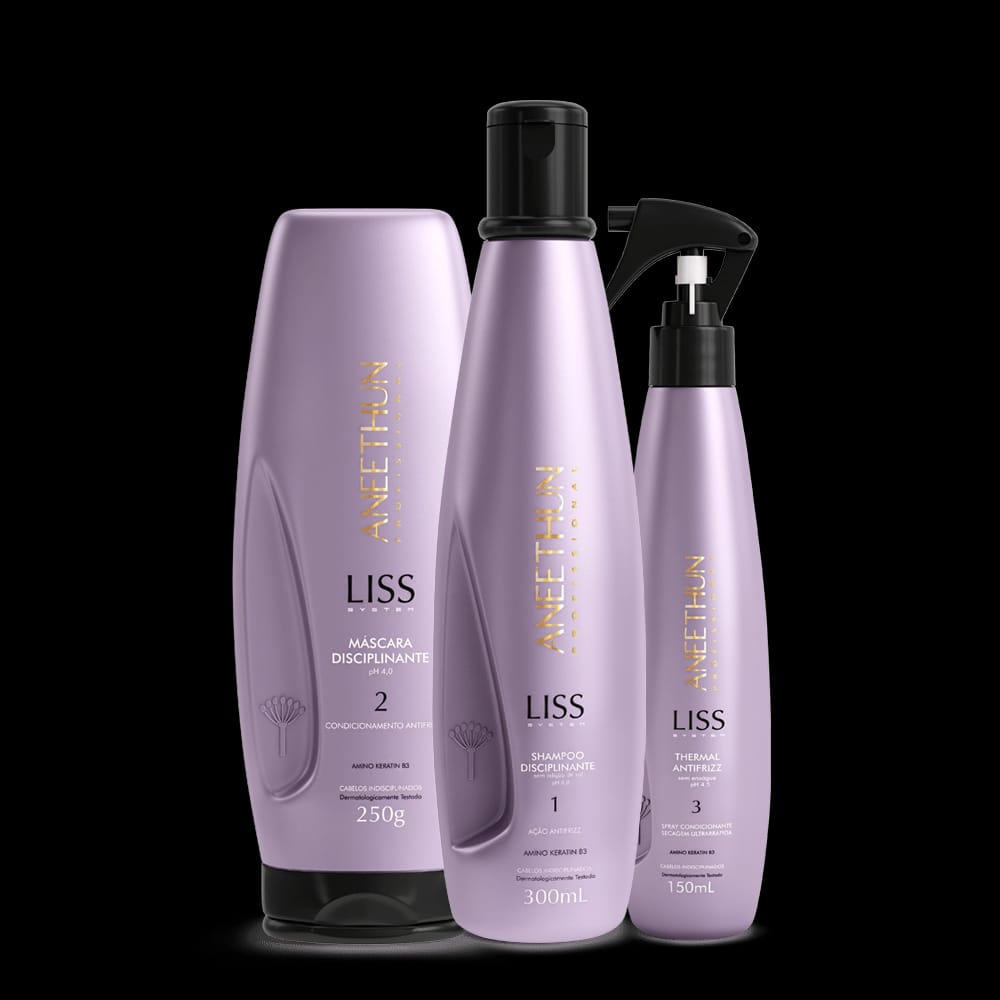 Kit Liss System Aneethun Alinhamento Capilar Liso Duradouro Shopee Brasil