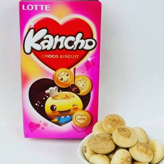Biscoito Coreano KANCHO recheado de chocolate Lotte 42g