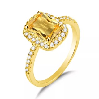 Anel de formatura Farmácia amarelo banhado em ouro 18k