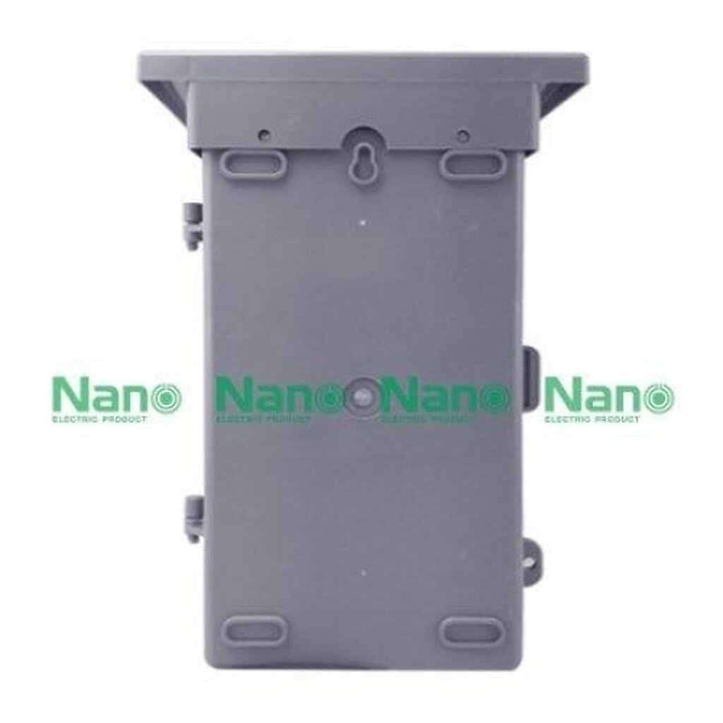 รูปสินค้า NANO Electric® NANO-101G ตู้กันน้ำพลาสติก มีหลังคา ฝาทึบ ขนาด 8x12.5x6 นิ้ว (209.5x318x151 mm) สีเทา